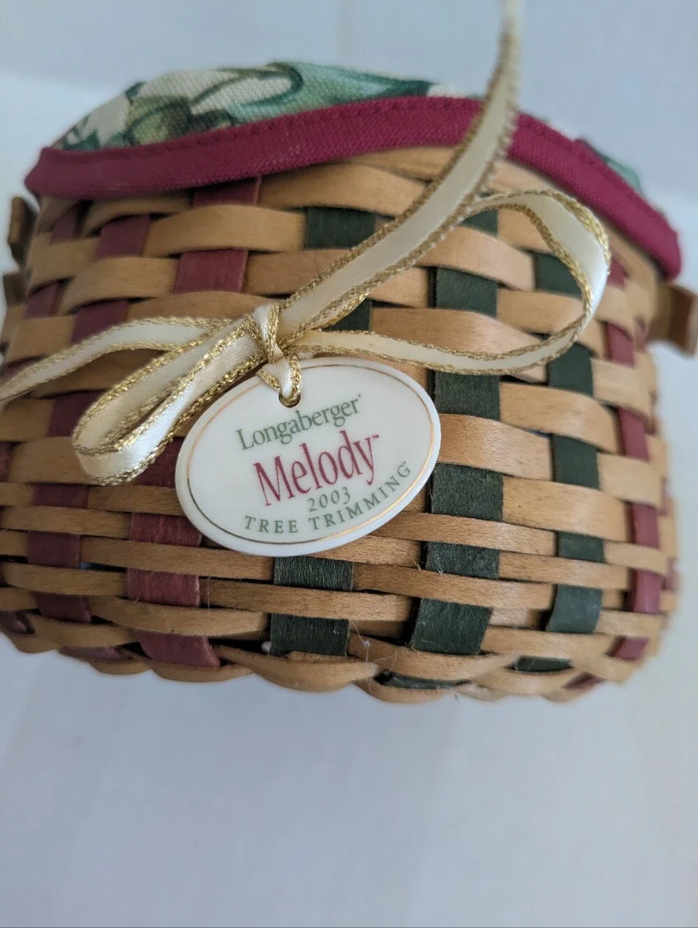 Longaberger Melody Tree Trimming Basket